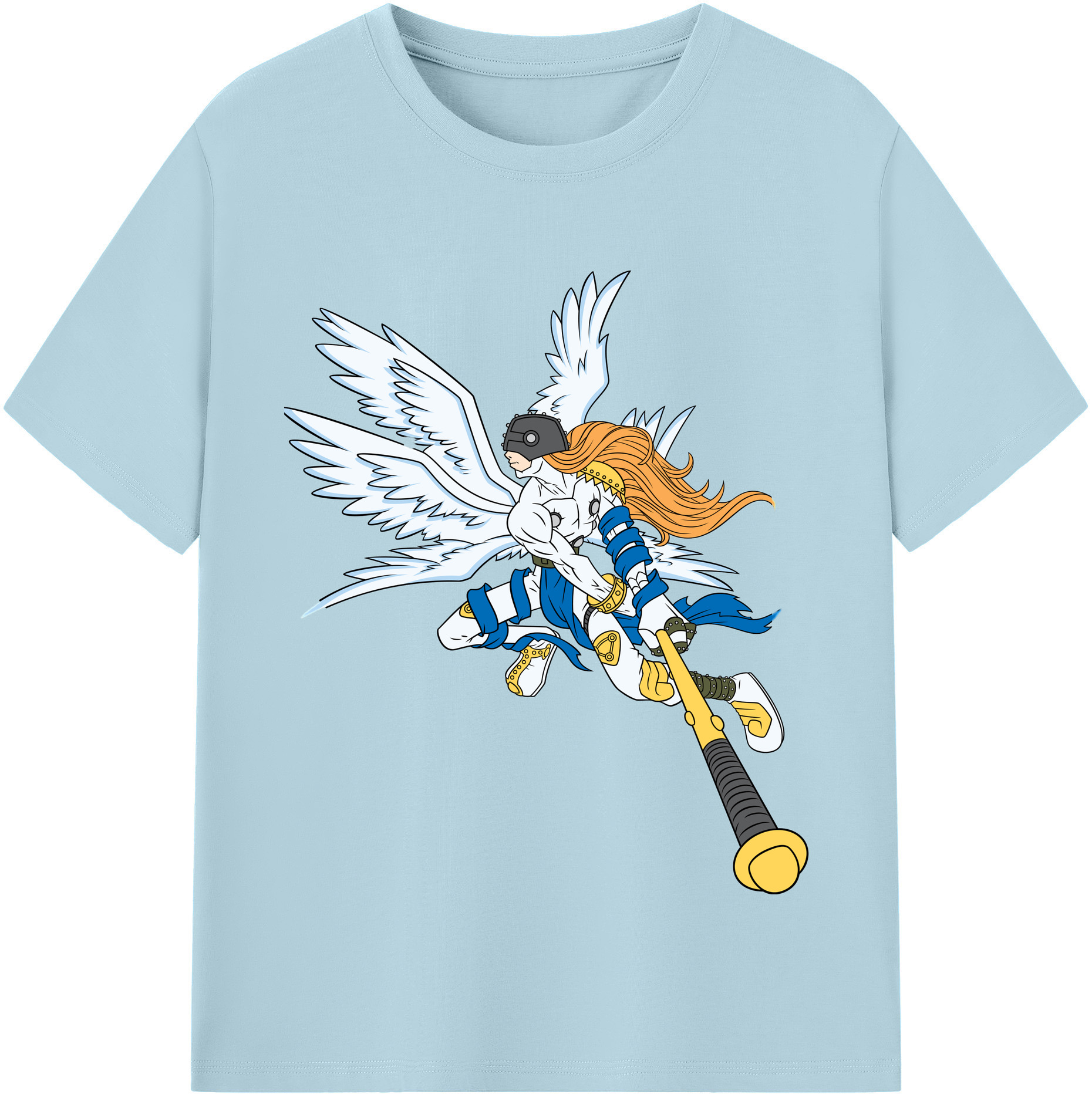 （画像用） Digimon デジタルモンスター/デジモン 綿100％半袖Tシャツ（フロントプリント）